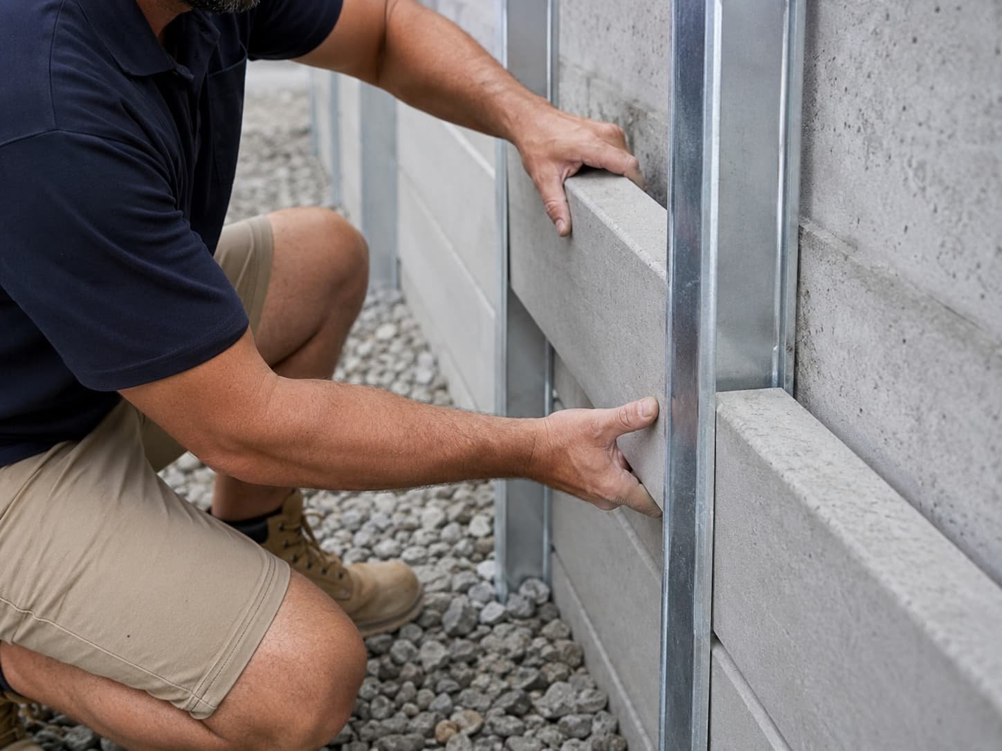 concrete sleeper retaining walls